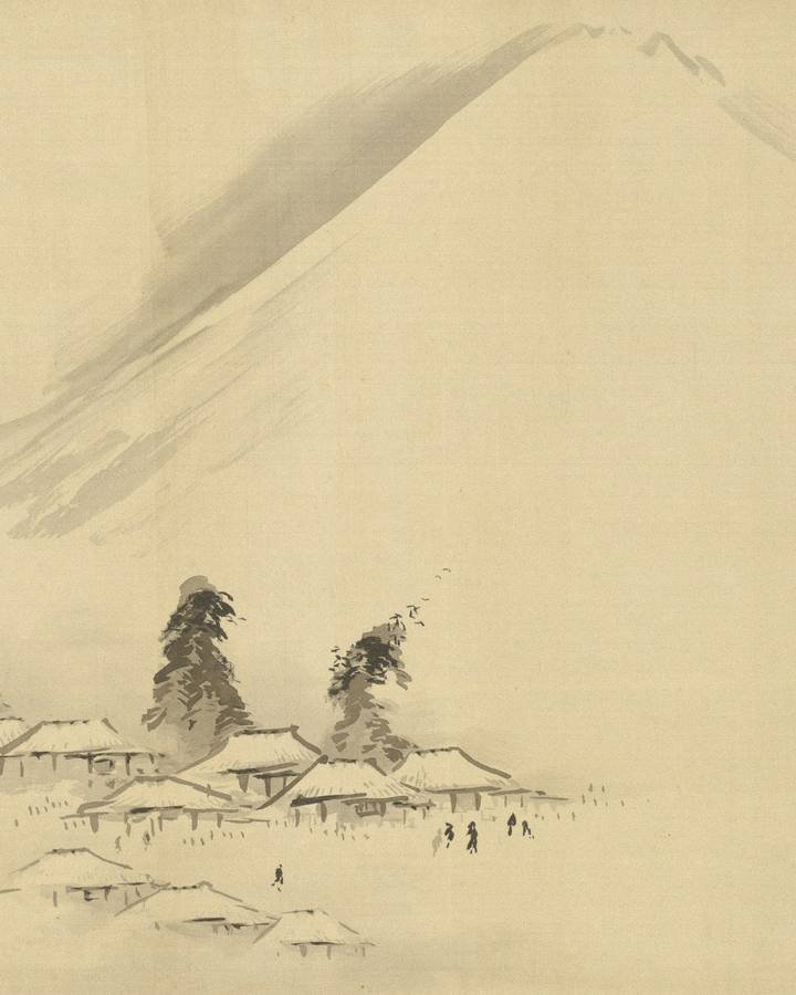 Sumi-e Ink Painting in Minami-Aoyama