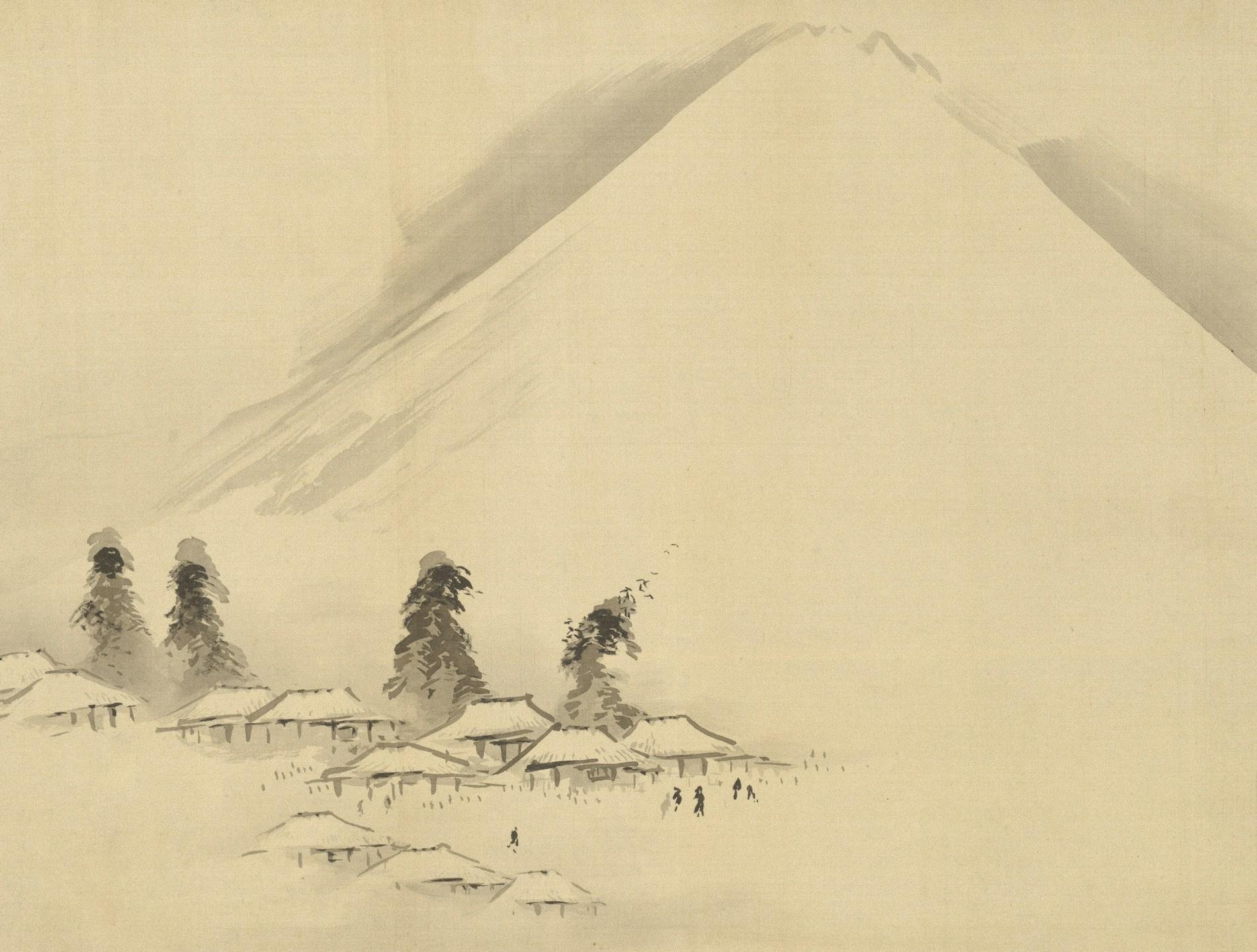 Sumi-e Ink Painting in Minami-Aoyama