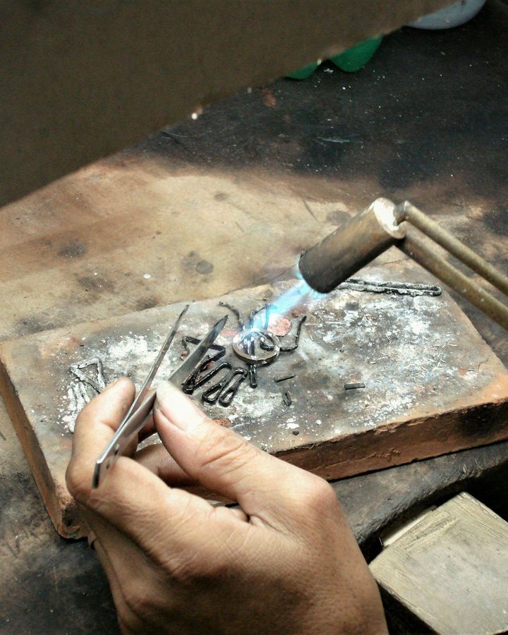 Pure Silver Bangle Making in Asakusa